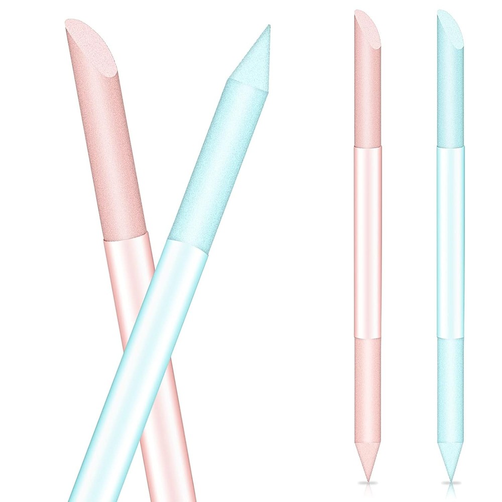 Glass Cuticle Pusher Set of 2 Nail Cuticle Remover Tool Manicure Stick