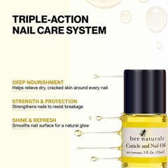 Bee Naturals Nail & Cuticle Oil 0.5 oz – Heals Fl Oz (Pack of 1), yellow