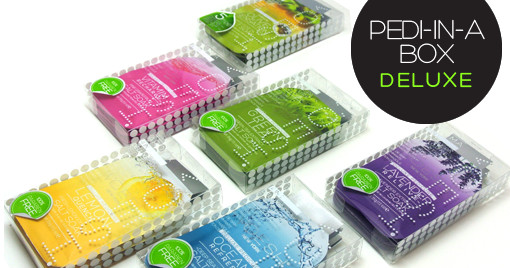 50 Packs VOESH Pedicure Spa Set 4-in-1 Salt/Scrub/ Masque/ Massage Lotion