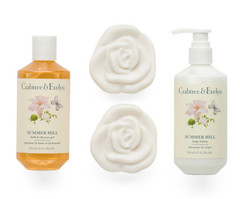 Crabtree & Evelyn 4pc Tin Body Care Set, Soap Bars, Shower Gel, Lotion