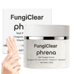 FungiClear Nail & Toenail Care Cream, Phrena Natural Formula With Tea Tree Oil
