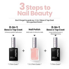 Beetles Nail Strengthener and Growth – 2 0.5 Fl Oz (Pack of 1), Peach Liqueur