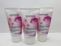DARPHIN ALL-DAY HYDRATING HAND AND NAIL CREAM WITH ROSE WATER 2.5 OZ (LOT OF 3)