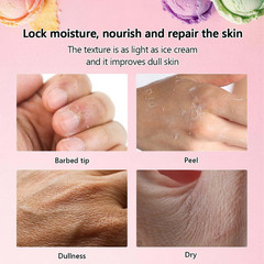 Ice Cream Hand Cream,Moisturizing Lotion for Dry Hands,Whipped Texture Scented B