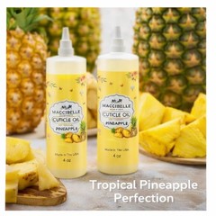 Cuticle Oil For Nails Refill size for Dry Cracked Cuticles (4 Ounce, Pineapple)