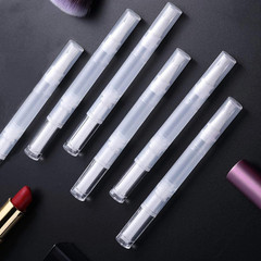 10 Pack 3 ML Transparent Twist Pens, Empty Cuticle Nail Oil Pen with Brush Tip,