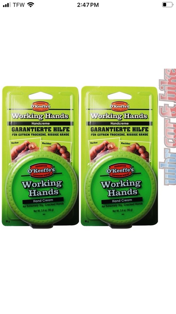 O’Keeffe’s Handcreme Working Hands 2x 96g Dose für trockene und rissige Hände