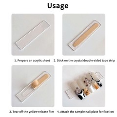 Double Sided Nail Arts Adhesive Tape Sticker For False Tips Nail Art Display