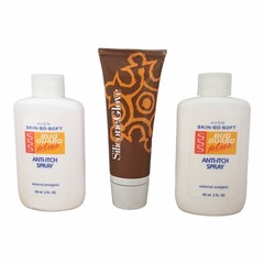 Lot of 3 Avon Silicone Glove Hand Cream + Skin-So-Soft Anti-Itch Refill Sprays