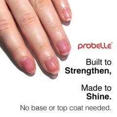 Probelle Nail Glow + Nail Strengthener and Hardener with Sheer Jelly Tint Finish