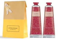 2 PC L’Occitane En Provence ROSES ET REINES Nail & Hand Cream 2 X 1.0 OZ NIB
