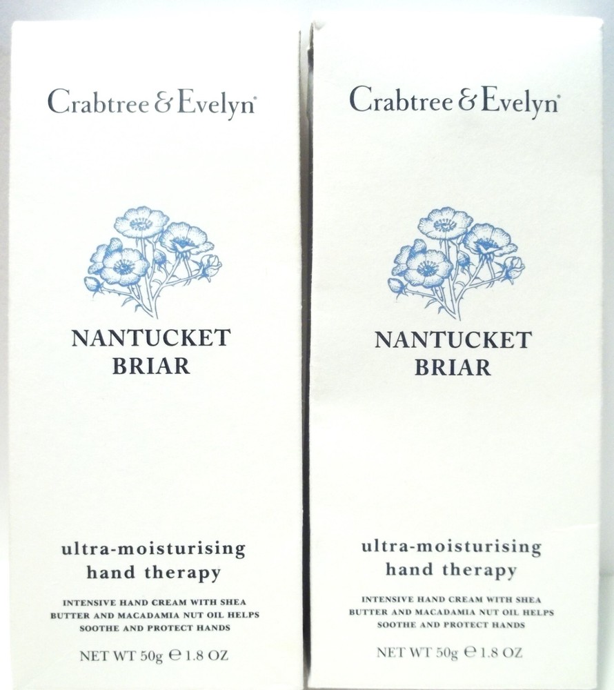 Crabtree & Evelyn NANTUCKET BRIAR Hand Therapy 1.8 oz/50 g., NEW in Box X 2