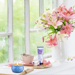 Gift Baskets for Women: Unique Candles & Hand Cream Lotion 8 Pack, Rose