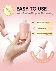 PACFE Velour Rosa Nail and Cuticle Oil – 100% Natural Plant-Based Treatment w…