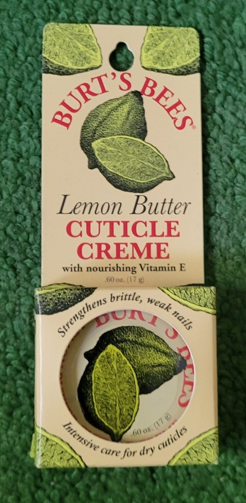 NOS BURT’S BEES Lemon Butter CUTICLE CREME with nourishing Vitamin E .6 oz.