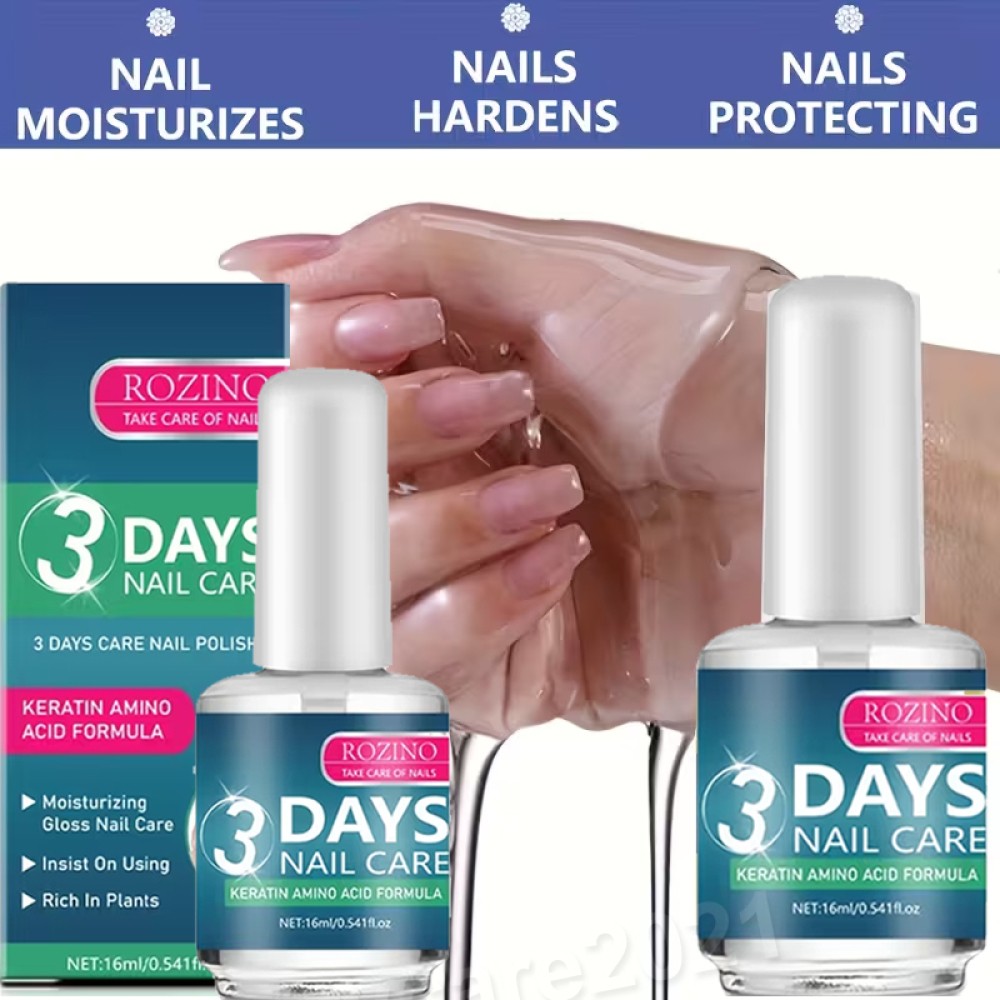 2PCS 3 Days Nail Care Nail Nourishing Oil Nails Strengthener For Damaged Nail US