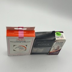 Sally Hansen Pretty Woman Nail Care Bundle Cuticle Cream Repair Kit Polish Strip