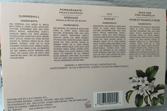 CRABTREE &EVELYN HAND THERAPY 4PIECES SET,PEAR,LILY,SUMMER HILL,POMEGRANATE MIN