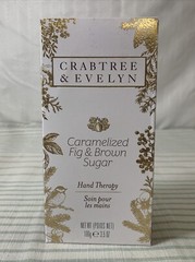 Crabtree & Evelyn CARAMELIZED FIG & BROWN SUGAR Hand Therapy 3.5 oz Cream NIB