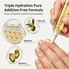 4-in-1 Ceramic Cuticle Pusher Oil Pen – Soften, Push, Remove & Nourish Cuticles