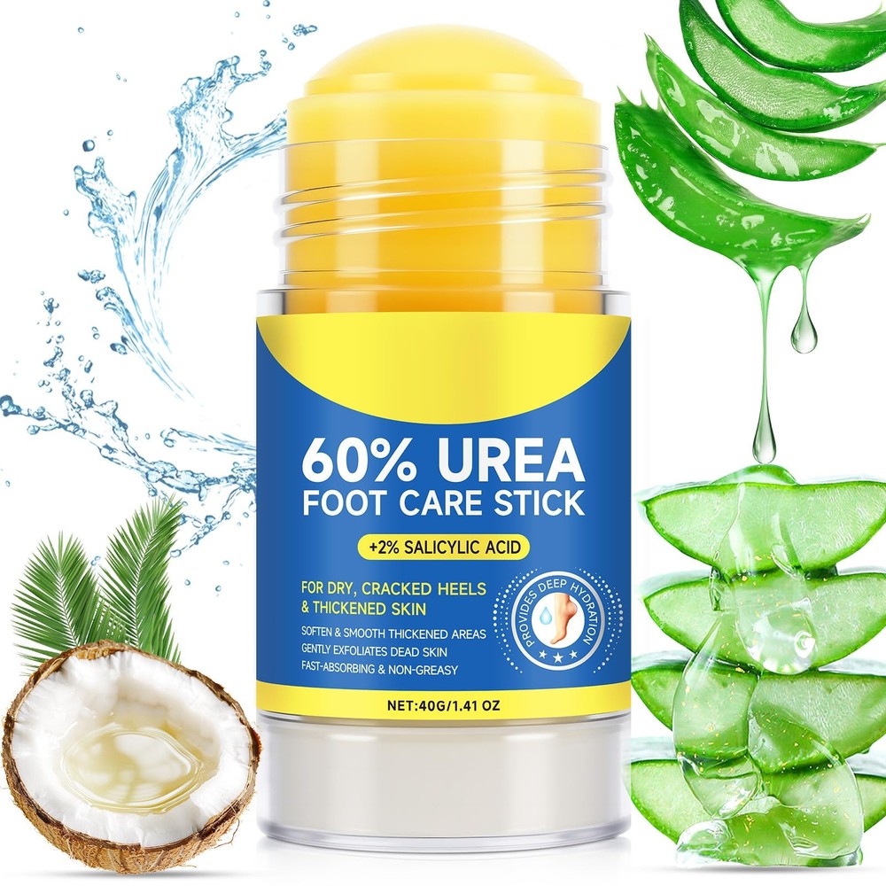 KITNOBLIS 60% Urea Foot Care Stick with 2% Salicylic 1.41 Fl Oz (Pack of 1)