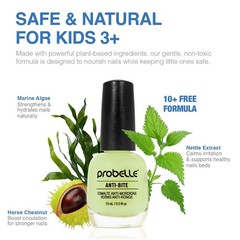 Bitter Taste Nail Care for Adults & Children 3+: Non-Toxic Nail Polish