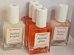 MANICURIST Active Nail Care Polish, 3 Glow, Shine & Bright, New Unboxed