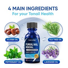 Toenail Fungus Treatment Extra Strength with 25% 0.5 Fl Oz (Pack of 2), White