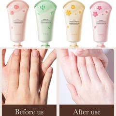Set Of 4 Hand Care Refreshing Hand Cream Prevent Dryness Cracking Hand Lotion