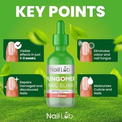 NAIL LAB Premium Natural Nail Care Routine with 1.7 Fl Oz (Pack of 1), Green