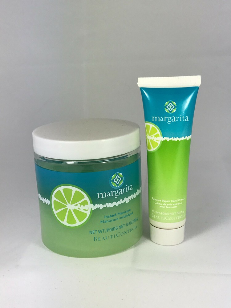 BeautiControl Margarita Instant Manicure Set, 10 oz salt scrub & 1 oz hand creme