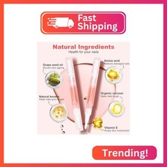 Meschett 3PCS Nail Cuticle Oil Pens with Nail File, Natural Cuticle Oil for Nail