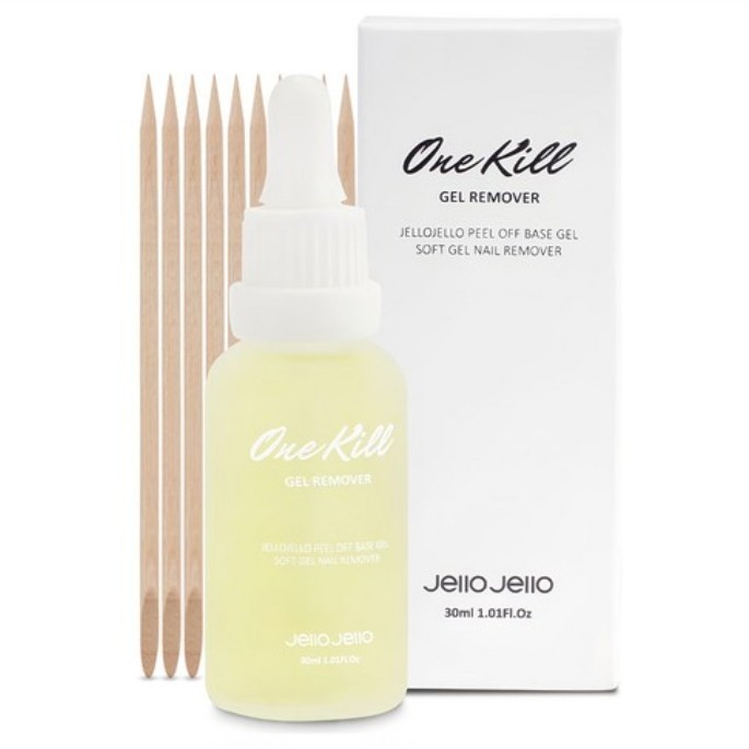 JELLOJELLO One Kill Gel Remover 30ml K-Beauty Nail Care Nail Remover NEW