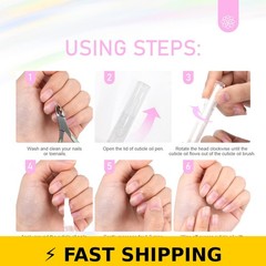 SAVILAND 6PCS Cuticle Oil Pen with Vitamin E for Nail Care