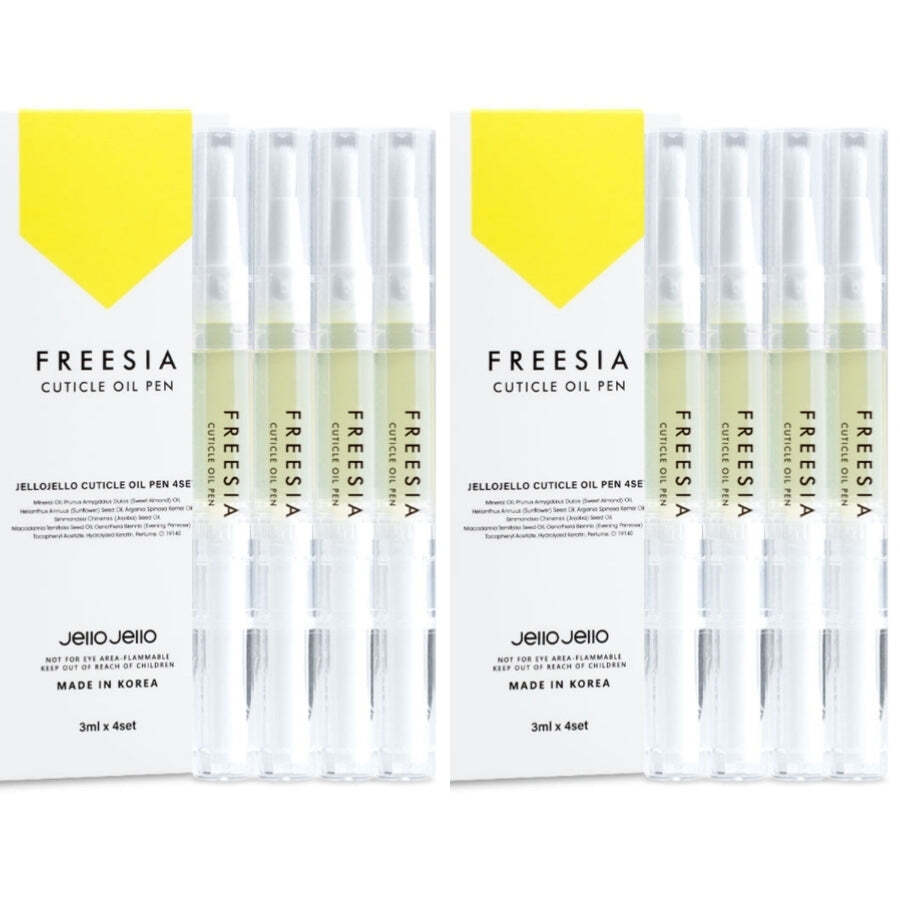 JelloJello Cuticle Oil Pen Freesia 3ml*8Pcs – FREE SHIPPING