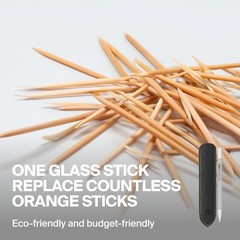 GERMANIKURE Clear Glass Cuticle Stick – No Sleeve – Ethically Made