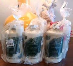 Williams Sonoma WINTER FOREST Hand Lotion & Pump Set NEW Large 16 fl oz / 473 mL
