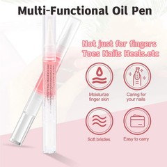 6Pcs Cuticle Oil for Nails, Pen 0.5 Fl Oz (Pack of 2), clear