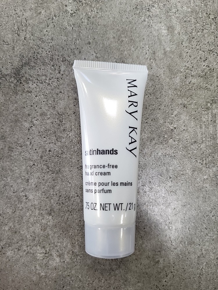 Mary Kay Satin Hands FRAGRANCE-FREE HAND CREAM Moisturizer .75 oz. Travel Size