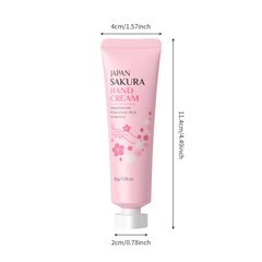 1PCS 30g Nourishing Sakura Scented Non-greasy Hand Cream Sakura Hand Creams