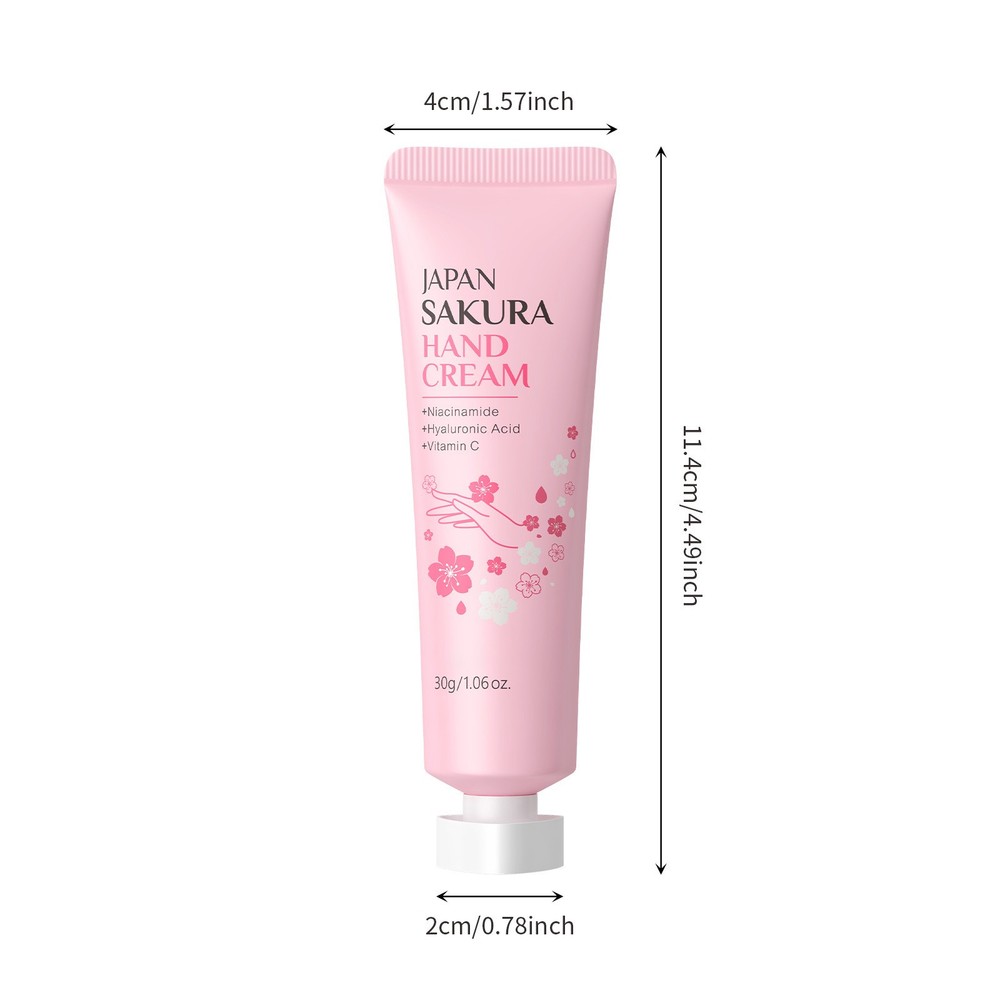 1PCS Hand Cream Evens Skin Tone 30g Hydrating Sakura Scented Nourishing