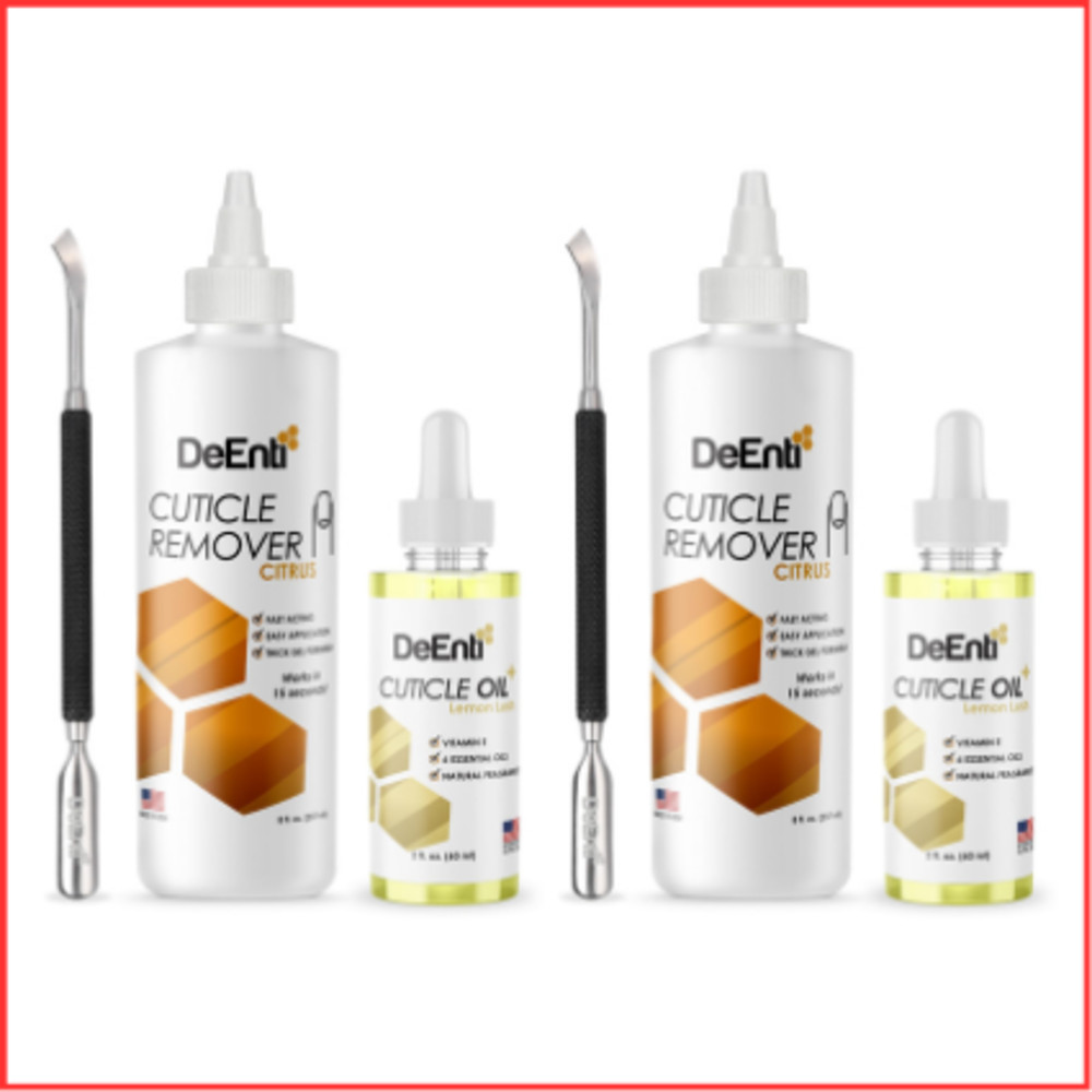 CUTICLES MAINTENANCE PACK Remover Cuticle Oil Nails 2 Pack DEENTERPRISES, INC.