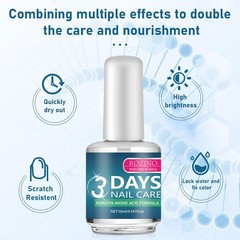 2 PCS-ROZINO 3 Days Nail Care – Keratin Amino Acid Formula Superior Nail Nourish