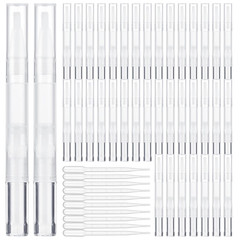 50 Pack 3Ml Transparent Twist Pen with Pipettes, Empty Cuticle Oil