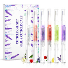 6Pcs Nail Cuticle Oils Nail Nutrition Oil Pen Nail Nourishment Pens 6 Smell Cuti