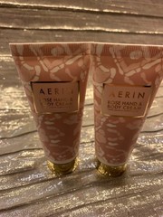 AERIN BY ESTEE LAUDER ROSE HAND & BODY CREAM 2x 1 OZ. GREAT TRAVEL