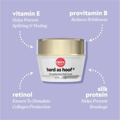 Onyx Professional Hard as Hoof Nail Strengthening Cream, Island Coconut Scent –