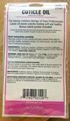 NEW ONYX Professional (0.35 Fl. Oz.) CUTICLE OIL Renews & Hydrates Nail Bed