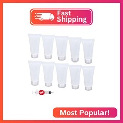 HANSPORTA 10PCS Empty Tubes for Cream Refillable Travel Tubes 5ml Empty Tubes fo