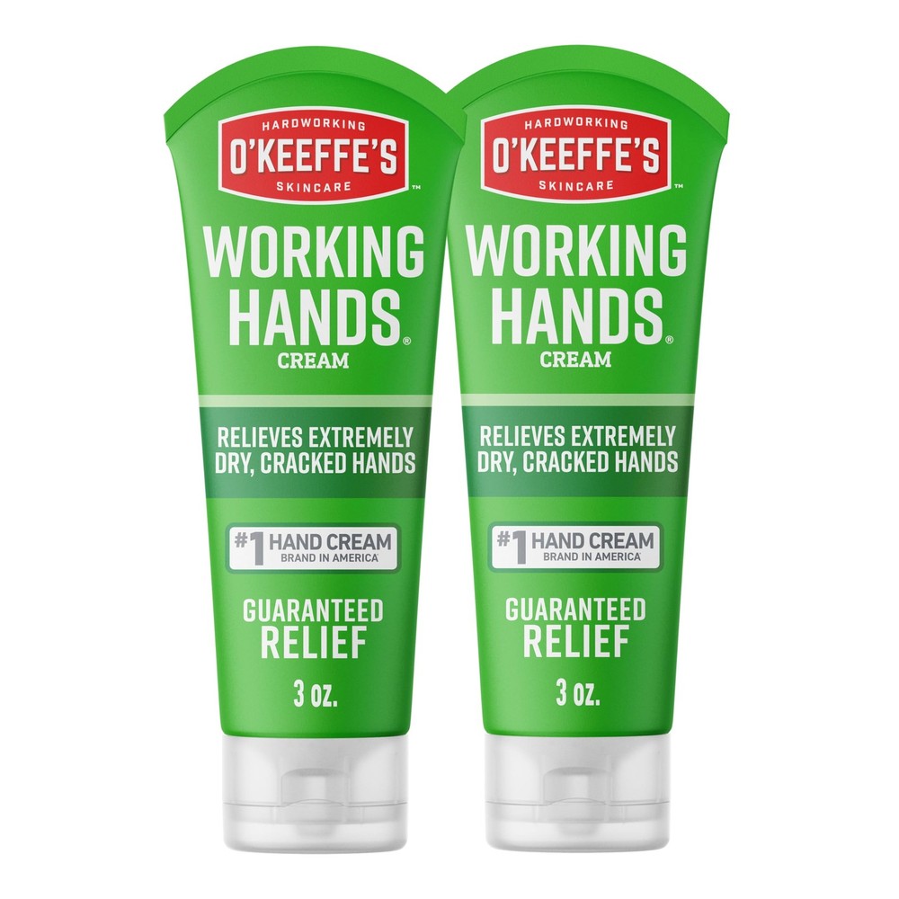 O’Keeffe’s Working Hands Hand Cream for Extreme Dryness – 3 oz Tube (2 Pack) …